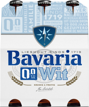 Bavaria witbier 0 alcohol flesjes 6x33